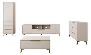 Set de living Comfivo Citrus, Bej, PAL laminat, MDF
