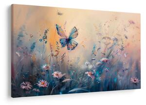 Tablou - Pajiște cu Fluture II (90x60 cm)