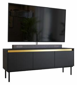 Comodă TV Comfivo Betula, Negru, PAL laminat, 60x150x40cm, 30 kg