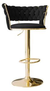 Scaun bar Comfivo Hilaritas II, Auriu, Negru, 76x50x48cm, 14.7 kg
