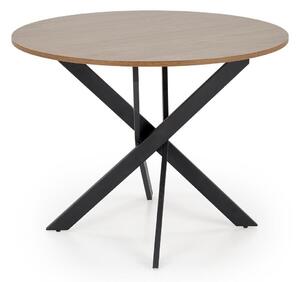 Masă Houston 1788, Nuc, Negru, 76cm, 20 kg