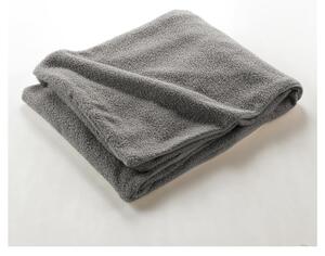 Pătură gri din polar/fleece 125x150 cm Curly Wooly – douceur d'intérieur