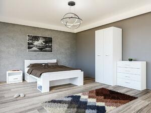 Set dormitor Novsore 147, Alb, PAL laminat