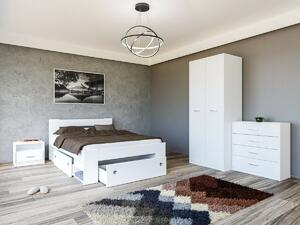 Set dormitor Novsore 147, Alb, PAL laminat
