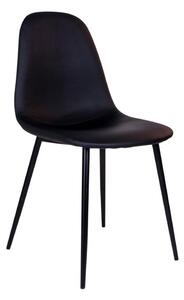 Set 2 scaune cu picioare negre House Nordic Stockholm, negru