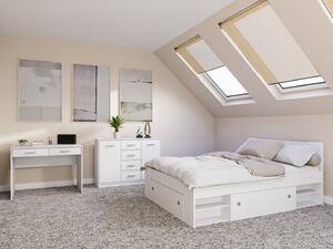 Set dormitor Novsore 156, Alb, PAL laminat