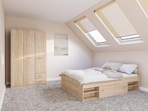 Set dormitor Novsore 158, Stejar Sonoma, PAL laminat