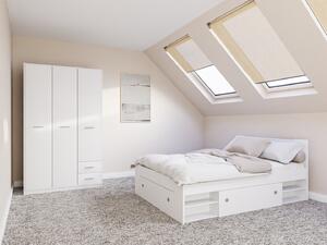 Set dormitor Novsore 158, Alb, PAL laminat