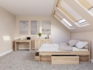 Set dormitor Novsore 156, Stejar Sonoma, PAL laminat