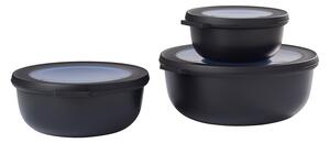 Caserole pentru alimente 3 buc. Nordic black – Mepal