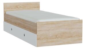 Pat Novsore 126, Alb, Stejar Sonoma, PAL laminat, 67x95x203cm, 39 kg