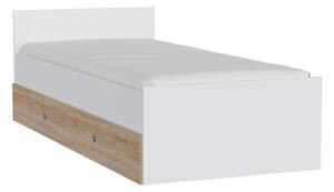 Pat Novsore 126, Alb, Stejar Sonoma, PAL laminat, 67x95x203cm, 39 kg