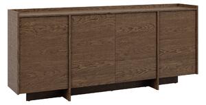 Bufet Filus, Stejar închis, PAL laminat, 90x200x38cm, 58 kg