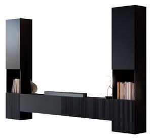 Set de living Species III, Negru, PAL laminat, MDF
