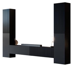 Set de living Species II, Negru, PAL laminat, MDF