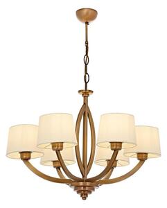 Candelabru pe lanț LAHORE 6xE27/40W/230V bronz