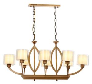 Lustru cu lanț LAHORE 8xE27/40W/230V bronz