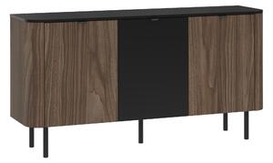 Bufet Epulos, Nuc, Negru, PAL laminat, MDF, 78x151x39cm, 46 kg