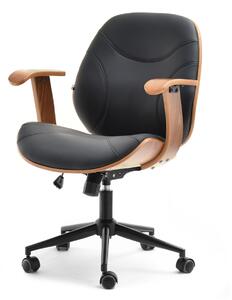 Scaun Raynold (nuc închis + negru). Promo -13%. 1109967