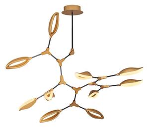 Lustru LED cu tijă ASTI, 10x LED, 7W, 230V, 3000K, auriu