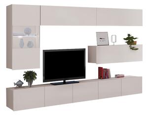 Set de living Remus IV, Cașmir, Sticlă călită, PAL laminat, 106 kg