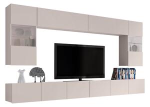 Set de living Remus I, Cașmir, Sticlă călită, PAL laminat, 122 kg