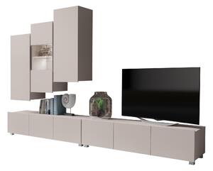 Set de living Remus XVII, Cașmir, Sticlă călită, PAL laminat, 110 kg