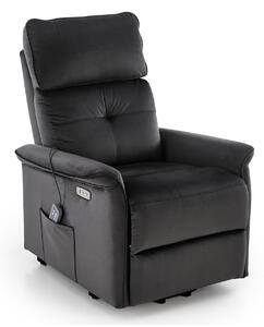 Fotoliu recliner Houston 1979, Negru, Tapiterie, 82x80x90cm, 46.6 kg