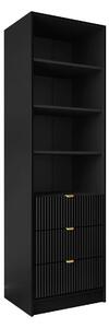 Raft Comfivo Papilio, Negru, PAL laminat, MDF, 180x60x40cm, 42 kg