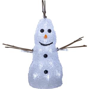 Decorațiune luminoasă de Crăciun albă Crystal Snowman – Star Trading