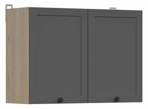 Dulap de perete modular Classic Grey Oak 110, PAL laminat, 57x80x31cm, 16.7 kg