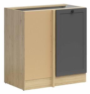 Dulap de colț modular Classic Grey Oak 115, 83x79x45cm, 23.8 kg