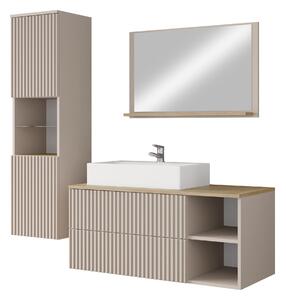 Set baie Nauta I, Cașmir, Stejar, MDF, PAL laminat