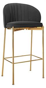Scaun bar Comfivo Hilaritas VI, Auriu, Negru, 101x55x51cm, 15 kg