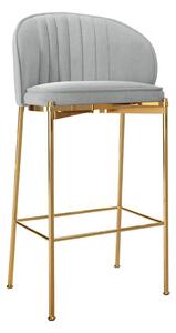 Scaun bar Comfivo Hilaritas VI, Auriu, Gri, 101x55x51cm, 15 kg