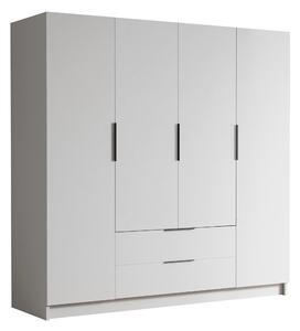 Dulap Closico Cadron I, Negru, Alb, 216x200x60cm, 203 kg, Uși dulap: Cu balamale, Numărul de rafturi: 9, Numărul de rafturi: 9