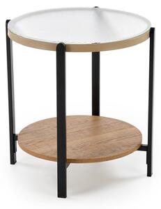 Măsuță de cafea Houston 2060, Negru, Stejar, Metal, PAL laminat, 55cm, 7.5 kg