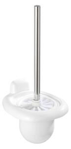 Perie de WC albă de montat pe perete din plastic Pure – Wenko