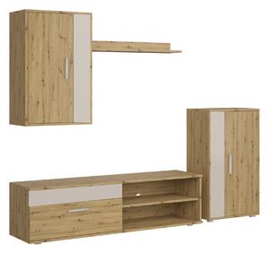 Set de living Houston 2087, Stejar artizan, Cașmir, PAL laminat