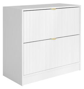 Dulap pantofi Comfivo Velal II, Alb, MDF, PAL laminat, 75x80x40cm, 29 kg