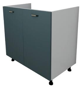 Corp haaus Lecce, 2 Usi, Verde Petrol/Alb, 80 x 50 x 80 cm