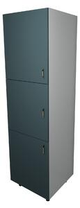 Corp haaus Lecce, Verde Petrol/Alb, 60 x 57 x 210 cm