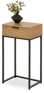 Măsuță consolă Norma S (stejar + negru). Promo -22%. 1110832
