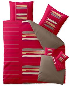 Lenjerie de pat din bumbac Renforcé HELINA rosu Dimensiune lenjerie de pat: 2 buc 80 x 80 cm | 200 x 200 cm