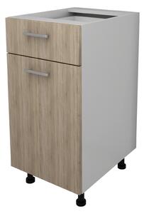 Corp haaus Lecce, 1 Sertar, 1 Usa, Stejar Sonoma/Alb, 40 x 50 x 80 cm