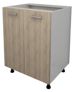 Corp haaus Lecce, 2 Usi, Stejar Sonoma/Alb, 60 x 50 x 80 cm