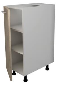 Corp haaus Lecce, 1 Usa, Stejar Sonoma Inchis/Alb, 30 x 50 x 80 cm