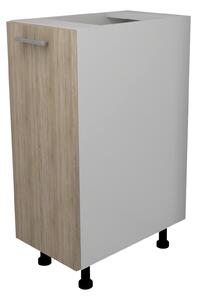 Corp haaus Lecce, 1 Usa, Stejar Sonoma/Alb, 30 x 50 x 80 cm