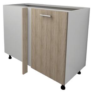 Corp haaus Lecce, Stejar Sonoma/Alb, 98 x 50 x 80 cm