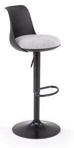 Scaun bar Houston 2104, Gri, Negru, 88x40x46cm, 8 kg